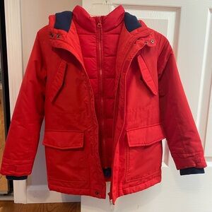 Boden youth double zip snow jacket size 8/9 years (Youth Small)